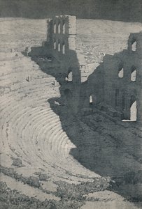 Het Odeum van Herodes Atticus in Athene, 1913 door Unbekannt