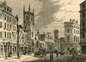 De Oude Bank, gezien vanaf het Mansion House, 1897 door Unbekannt