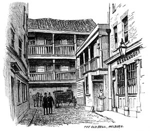 The Old Bell koetshuis, Holborn, Londen, 1887 door Unbekannt