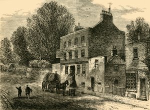 De Oude Kroon Inn, Highgate, 1830, c1876 door Unbekannt