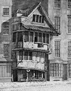 De oude fontein in de Minories, City of London
