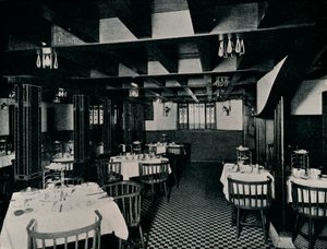 De oude keuken in Miss Cranstons theehuis, Argyle Street, Glasgow, c1906