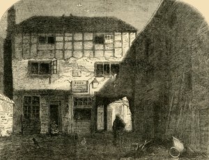 The Old Red Lion, vanaf de voorkant door Unbekannt