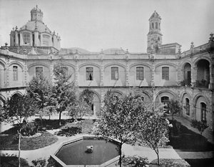 Het Oude San Hipolito Klooster, Mexico-Stad, c1897 door Unbekannt