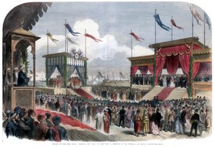 De opening van het Suezkanaal, Port Said, Egypte, 17 november 1869