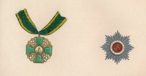 De Orde van de Leeuw van Baden Gouden Leeuw van Daringen, 19e eeuw door Unbekannt