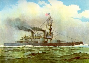 De Oregons race naar Cuba, 1898