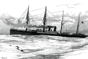 De stoomschip Orient van de Orient Steam Navigation Company, ca. 1880 door Unbekannt