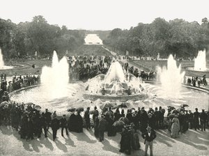 De paleisfonteinen, Versailles, Frankrijk, 1895