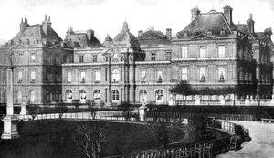 Het Paleis van Luxemburg, thuis van de Franse Senaat, Parijs, Frankrijk