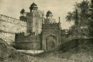Het Paleis van de Mogolkeizers, Delhi, 1890 door Unbekannt