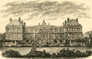 Het Palais De Luxembourg, Parijs door Unbekannt