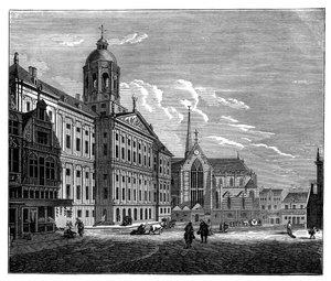 Het Koninklijk Paleis, Amsterdam, ca. 1890