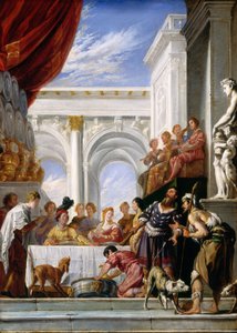De gelijkenis van Lazarus en de rijke man, 1618-1628 door Unbekannt