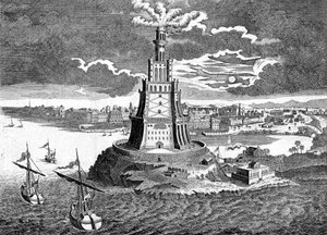 De Pharos van Alexandrië, 18e eeuw door Unbekannt