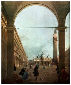 Het Piazza, Venetië door Unbekannt