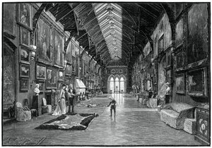 De schilderijengalerij, Kilkenny Castle, 19e eeuw door Unbekannt