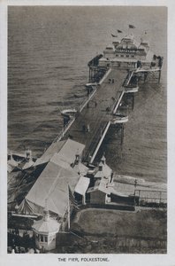 De pier, Folkestone door Unbekannt