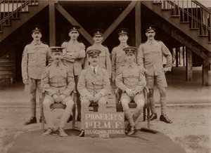 De pioniers van de 1e Royal Munster Fusiliers, Rangoon, Birma, 1913