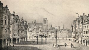 De Place de Grève in de 15e eeuw, 1915 door Unbekannt