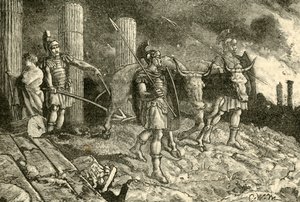 De ploeg over de locatie van Carthago, 1890 door Unbekannt
