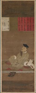 De dichter Kakinomoto no Hitomaro, ca. 1300-1350