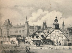De Pompe de la Samaritaine in 1635, 1915 door Unbekannt