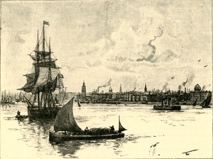 De haven van Liverpool
