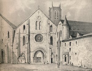 Het Portaal van de Abdij van St Genevieve door Unbekannt