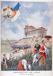 Het Portugese paviljoen op de Wereldtentoonstelling van 1900, Parijs door Unbekannt