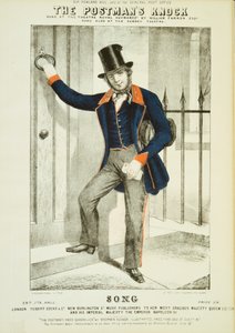 De postbode klopt, ca. 1855