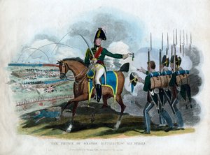 De Prins van Oranje Verdeelt Zijn Medailles, 1815 door Unbekannt