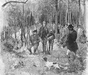 De Prins van Wales op Fazantenjacht in Sandringham, 1893, 1901 door Unbekannt