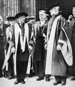 De Prins van Wales en admiraal William Sims, Cambridge, 1921