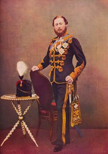De Prins van Wales als kolonel van de 10e Huzaren, ca. 1865 1910 door Unbekannt
