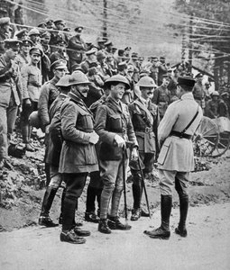 De Prins van Wales aan het Italiaanse front, 1917 door Unbekannt