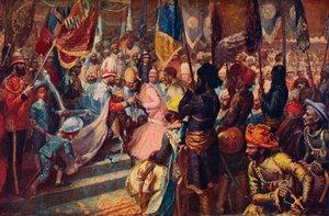 De Prins van Wales in India, 1876 1906 door Unbekannt