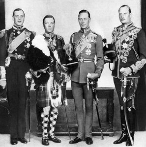 De Prins van Wales met zijn broers, ca. 1930s door Unbekannt