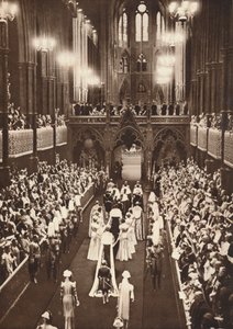 De processie naar de abdij, 1937 door Unbekannt