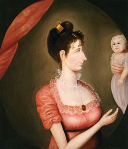 De trotse moeder, ca. 1810 door Unbekannt