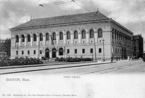 De Openbare Bibliotheek, Boston, Massachusetts, 1905 door Unbekannt
