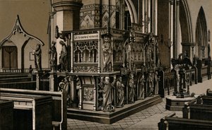 De preekstoel, Sint-Niklaaskerk door Unbekannt