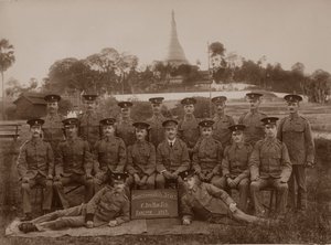 De Staf van de Kwartiermeesters van de 1e Royal Munster Fusiliers, Rangoon, Birma door Unbekannt