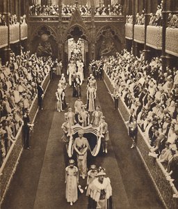 De processie van de koningin-moeder, 12 mei 1937 door Unbekannt