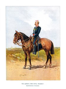 The Queens Own Royal Regiment, Staffordshire Yeomanry, c1890 door Unbekannt