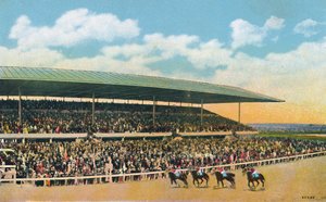 De Renbaan, Hialeah, nabij Miami, Florida, VS, ca. 1930s door Unbekannt