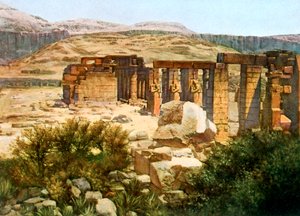 Het Ramesseum, Thebe, Egypte, 20e eeuw