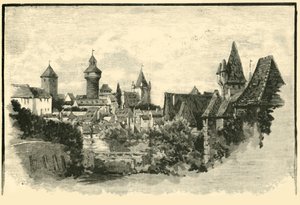De Wallen, Neurenberg, 1890 door Unbekannt