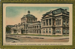 Het Rode Huis, regeringsgebouwen, Port of Spain, Trinidad door Unbekannt