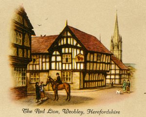 The Red Lion, Weobley, Herefordshire door Unbekannt